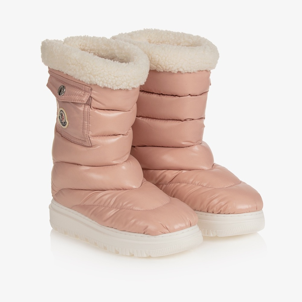 MONCLER Down Girl’s Petit Gaia Pocket Winter Boots Size 29 (12)